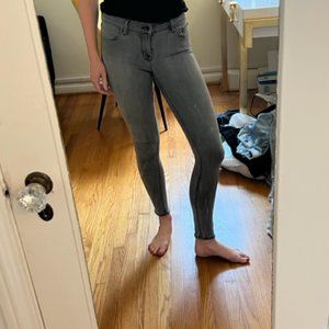 J Brand gray skinny jeans low rise size 26